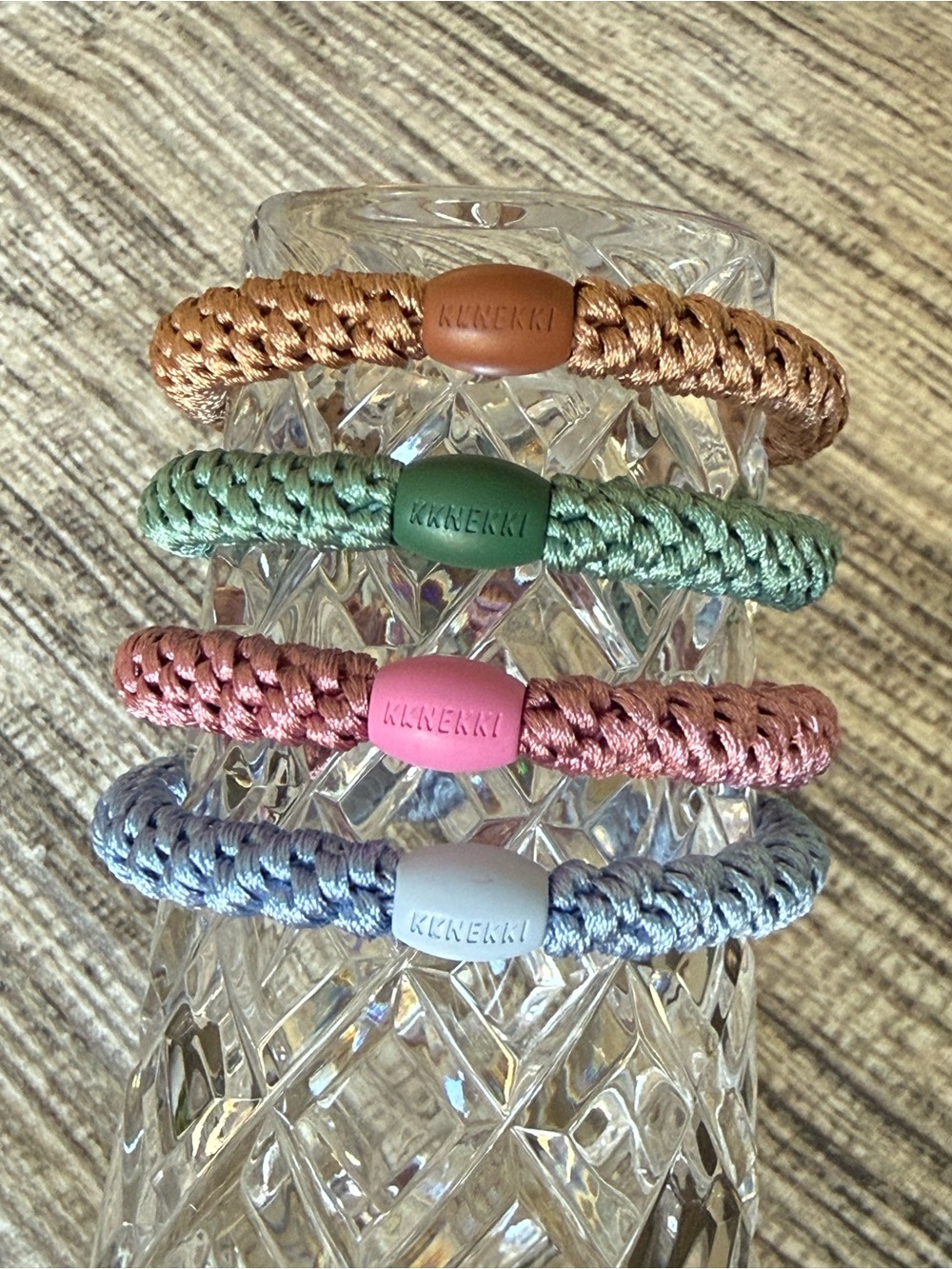 Authentic original KKNEKKI
hair ties. Set of 4
